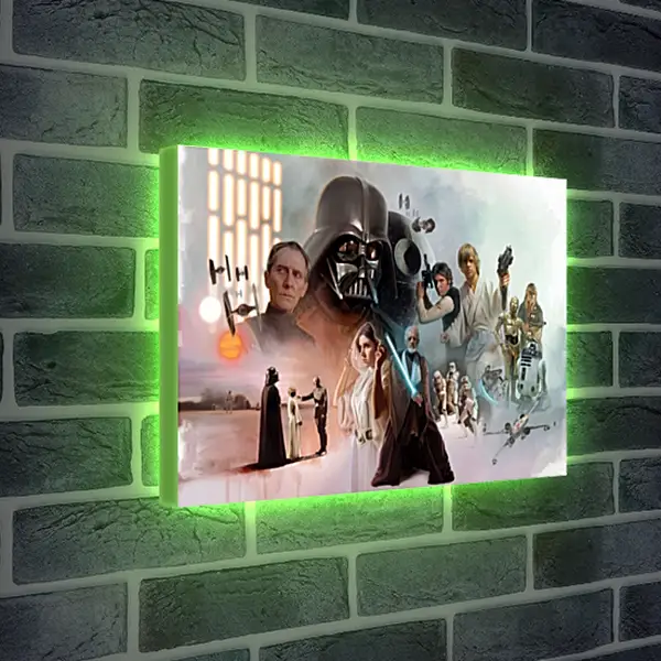 Лайтбокс световая панель - Звёздные войны. Star Wars Лайтбокс световая панель - Звёздные войны. Star Wars