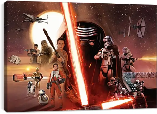Постер на подрамнике - Звёздные войны. Star Wars Постер на подрамнике - Звёздные войны. Star Wars