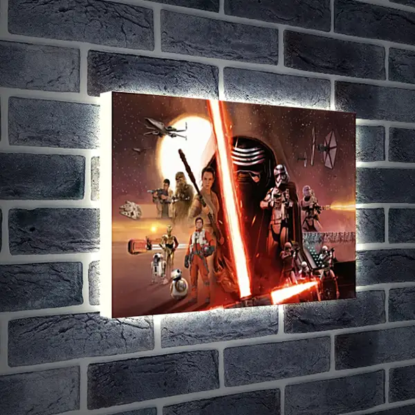 Лайтбокс световая панель - Звёздные войны. Star Wars Лайтбокс световая панель - Звёздные войны. Star Wars