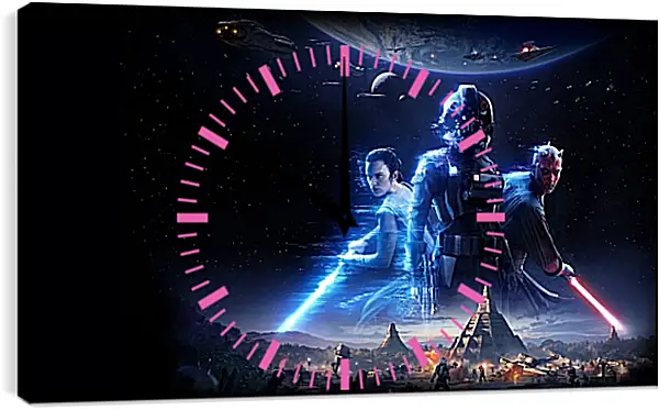 Часы картина - Звёздные войны. Star Wars Часы картина - Звёздные войны. Star Wars