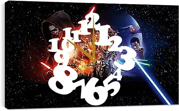 Часы картина - Звёздные войны. Star Wars Часы картина - Звёздные войны. Star Wars