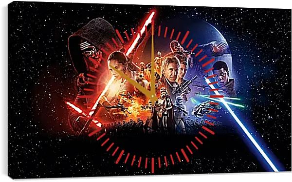 Часы картина - Звёздные войны. Star Wars Часы картина - Звёздные войны. Star Wars