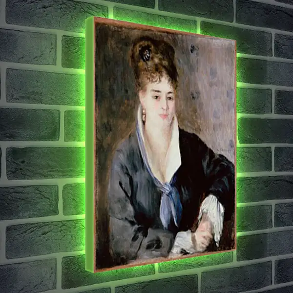 Лайтбокс световая панель - Woman in Black. Пьер Огюст Ренуар Лайтбокс световая панель - Woman in Black. Пьер Огюст Ренуар