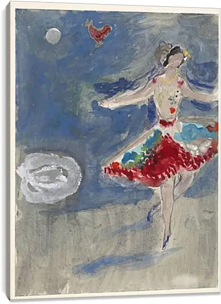 Постер на подрамнике - Zemphira, costume design for Aleko (3). (Земфира, дизайн костюмов для Алеко 3) Марк Шагал Постер на подрамнике - Zemphira, costume design for Aleko (3). (Земфира, дизайн костюмов для Алеко 3) Марк Шагал