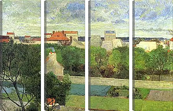 Модульная картина - The Market Gardens of Vaugirard. Поль Гоген Модульная картина - The Market Gardens of Vaugirard. Поль Гоген
