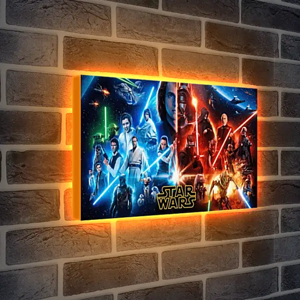Лайтбокс световая панель - Звёздные войны. Star Wars Лайтбокс световая панель - Звёздные войны. Star Wars
