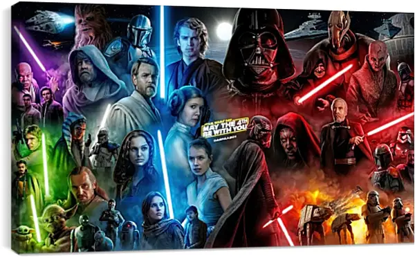 Постер на подрамнике - Звёздные войны. Star Wars Постер на подрамнике - Звёздные войны. Star Wars