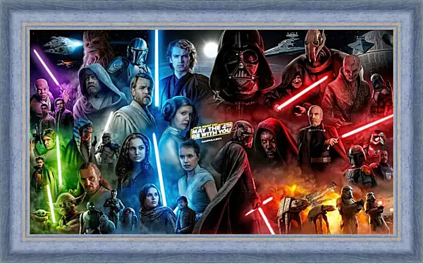 Картина в раме - Звёздные войны. Star Wars Картина в раме - Звёздные войны. Star Wars