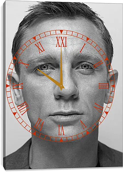 Часы картина - Дэниел Крейг. Daniel Craig Часы картина - Дэниел Крейг. Daniel Craig