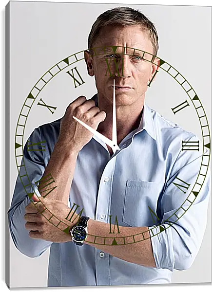Часы картина - Дэниел Крейг. Daniel Craig Часы картина - Дэниел Крейг. Daniel Craig