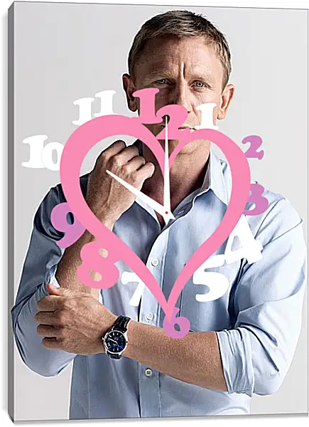 Часы картина - Дэниел Крейг. Daniel Craig Часы картина - Дэниел Крейг. Daniel Craig