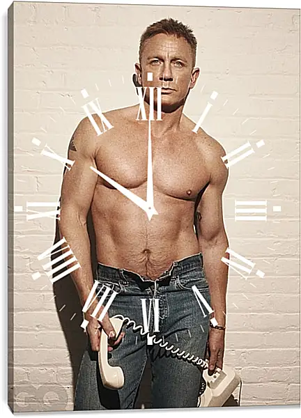 Часы картина - Дэниел Крейг. Daniel Craig Часы картина - Дэниел Крейг. Daniel Craig