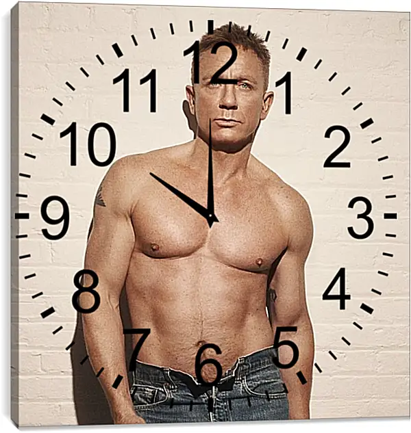 Часы картина - Дэниел Крейг. Daniel Craig Часы картина - Дэниел Крейг. Daniel Craig