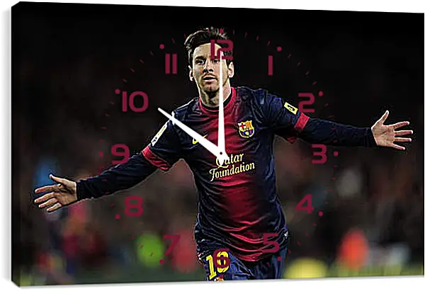 Часы картина - Лионель Месси (Lionel Andres Messi ) Футбол Часы картина - Лионель Месси (Lionel Andres Messi ) Футбол