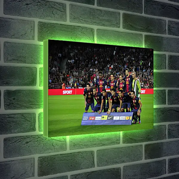 Лайтбокс световая панель - Фото перед матчем ФК Барселона. FC Barcelona Лайтбокс световая панель - Фото перед матчем ФК Барселона. FC Barcelona