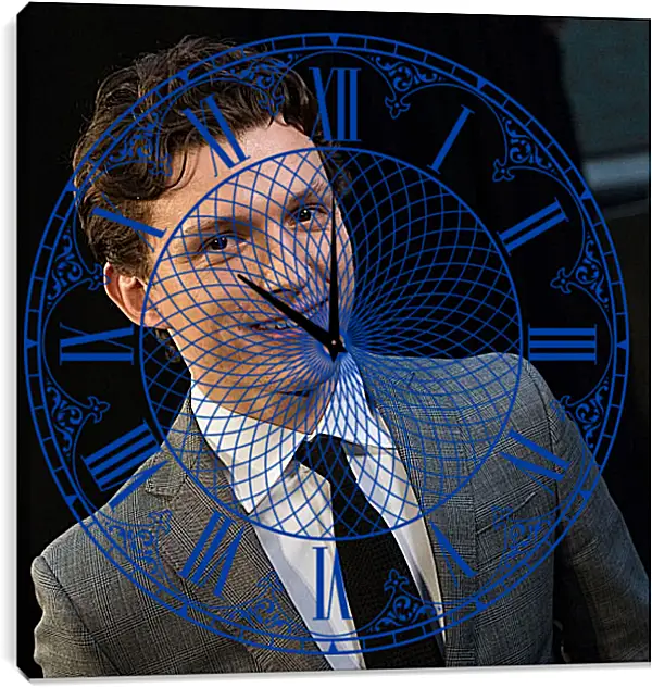 Часы картина - Том Холланд. Tom Holland Часы картина - Том Холланд. Tom Holland