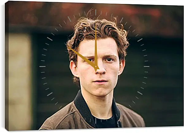 Часы картина - Том Холланд. Tom Holland Часы картина - Том Холланд. Tom Holland