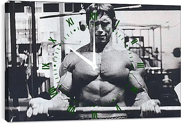 Часы картина - Шварценеггер Арнольд (Arnold Schwarzenegger) Часы картина - Шварценеггер Арнольд (Arnold Schwarzenegger)