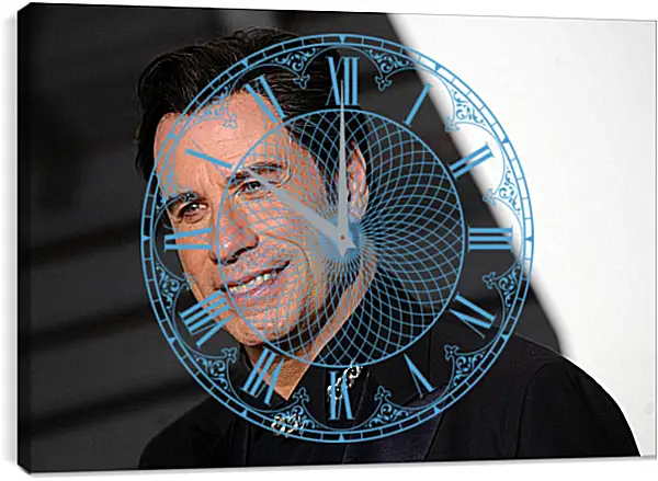 Часы картина - Джон Траволта. John Travolta Часы картина - Джон Траволта. John Travolta