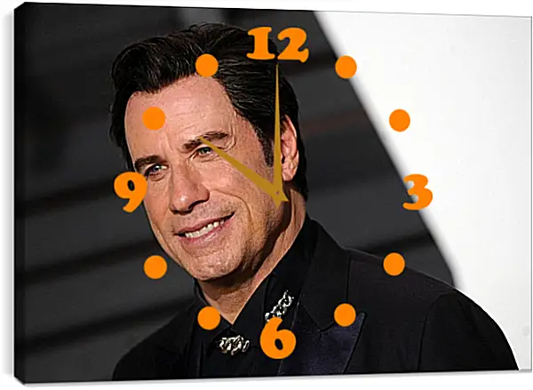 Часы картина - Джон Траволта. John Travolta Часы картина - Джон Траволта. John Travolta