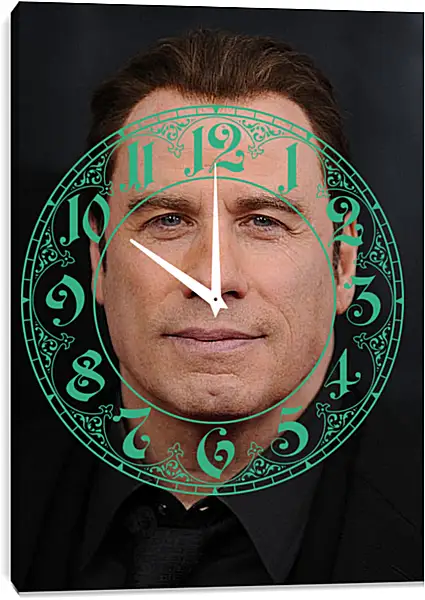 Часы картина - Джон Траволта. John Travolta Часы картина - Джон Траволта. John Travolta