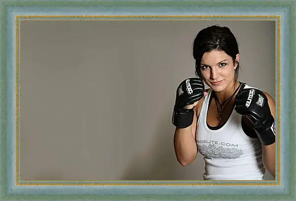 Картина в раме - MMA. UFC. Джина Карано. Gina Joy Carano. Картина в раме - MMA. UFC. Джина Карано. Gina Joy Carano.