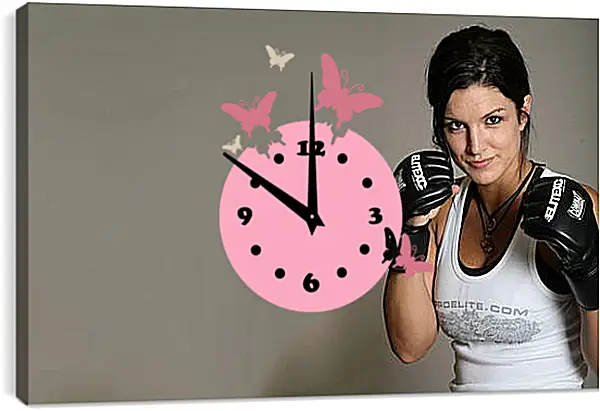 Часы картина - MMA. UFC. Джина Карано. Gina Joy Carano. Часы картина - MMA. UFC. Джина Карано. Gina Joy Carano.