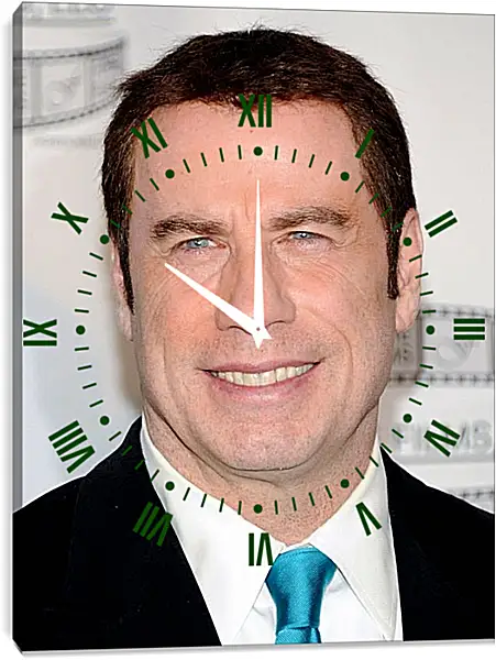 Часы картина - Джон Траволта. John Travolta Часы картина - Джон Траволта. John Travolta