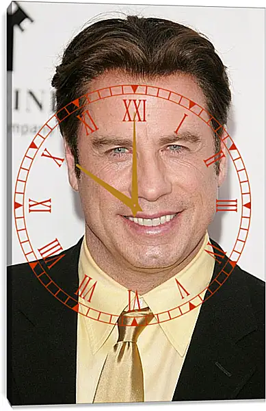 Часы картина - Джон Траволта. John Travolta Часы картина - Джон Траволта. John Travolta