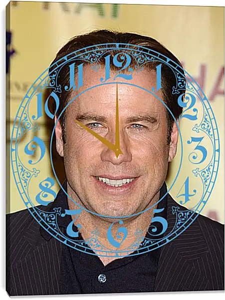 Часы картина - Джон Траволта. John Travolta Часы картина - Джон Траволта. John Travolta