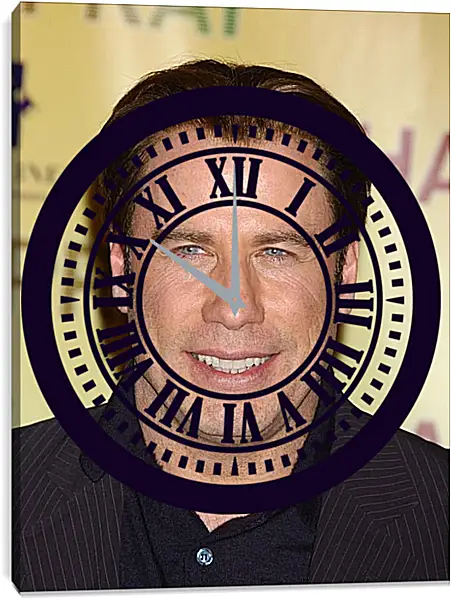 Часы картина - Джон Траволта. John Travolta Часы картина - Джон Траволта. John Travolta