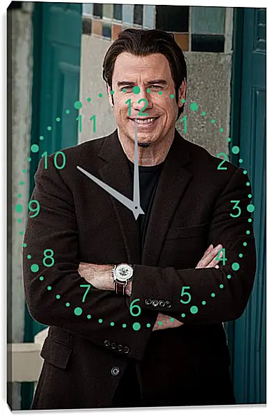 Часы картина - Джон Траволта. John Travolta Часы картина - Джон Траволта. John Travolta