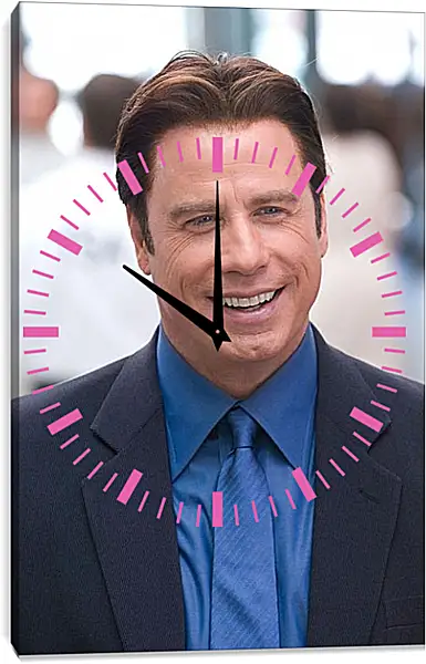 Часы картина - Джон Траволта. John Travolta Часы картина - Джон Траволта. John Travolta