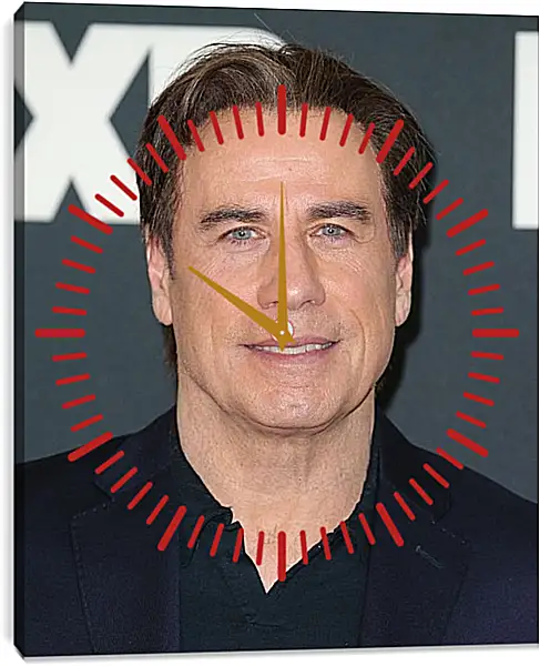 Часы картина - Джон Траволта. John Travolta Часы картина - Джон Траволта. John Travolta