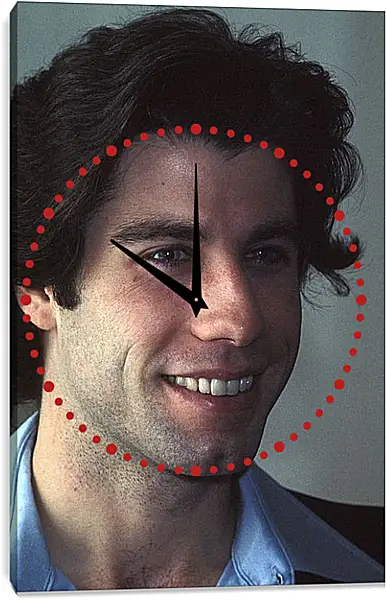 Часы картина - Джон Траволта. John Travolta Часы картина - Джон Траволта. John Travolta
