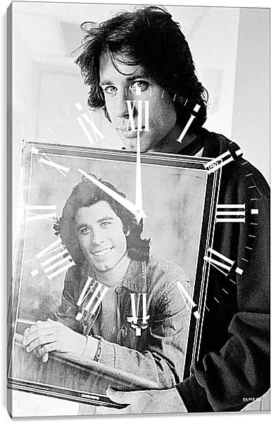 Часы картина - Джон Траволта. John Travolta Часы картина - Джон Траволта. John Travolta