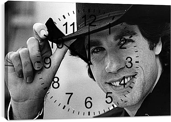 Часы картина - Джон Траволта. John Travolta Часы картина - Джон Траволта. John Travolta