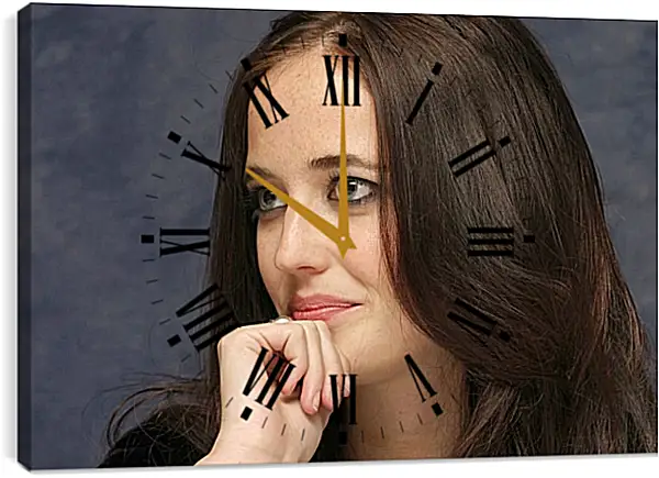 Часы картина - Ева Грин. Eva Green Часы картина - Ева Грин. Eva Green