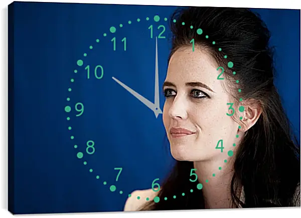 Часы картина - Ева Грин. Eva Green Часы картина - Ева Грин. Eva Green