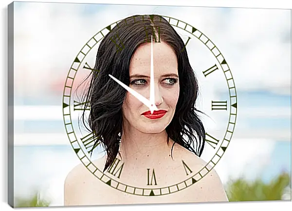 Часы картина - Ева Грин. Eva Green Часы картина - Ева Грин. Eva Green