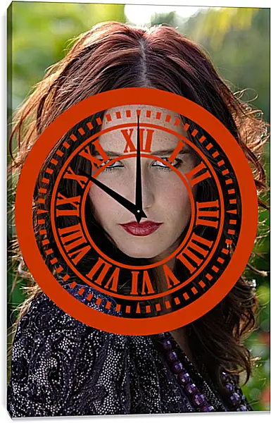 Часы картина - Ева Грин. Eva Green Часы картина - Ева Грин. Eva Green