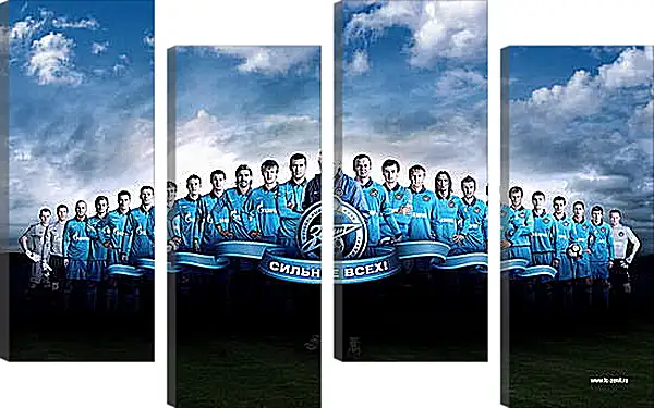 Модульная картина - ФК Зенит Санкт-Петербург. FC Zenit St. Petersburg Модульная картина - ФК Зенит Санкт-Петербург. FC Zenit St. Petersburg