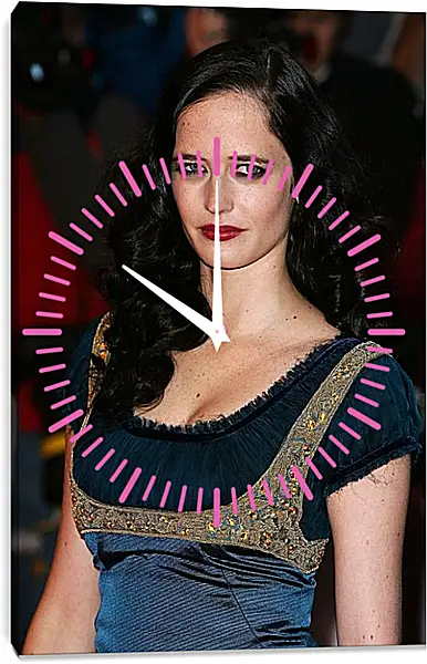 Часы картина - Ева Грин. Eva Green Часы картина - Ева Грин. Eva Green