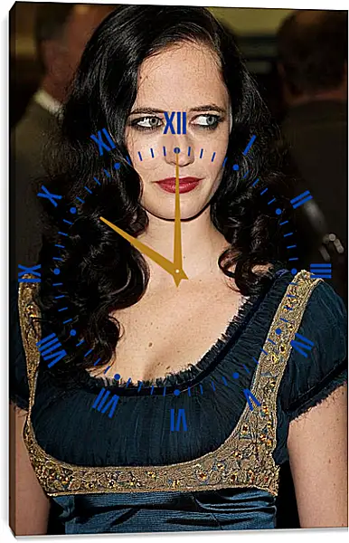 Часы картина - Ева Грин. Eva Green Часы картина - Ева Грин. Eva Green