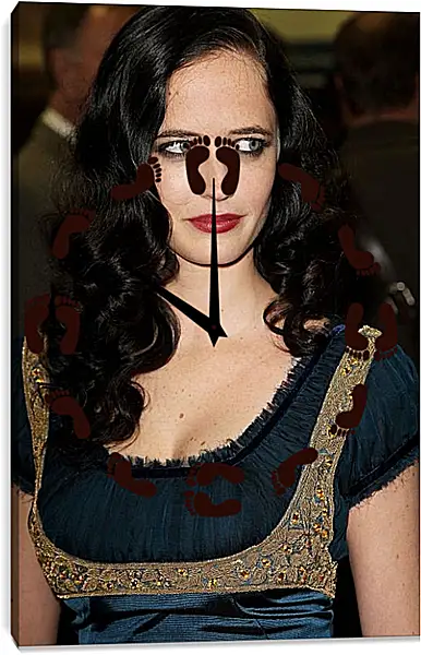 Часы картина - Ева Грин. Eva Green Часы картина - Ева Грин. Eva Green