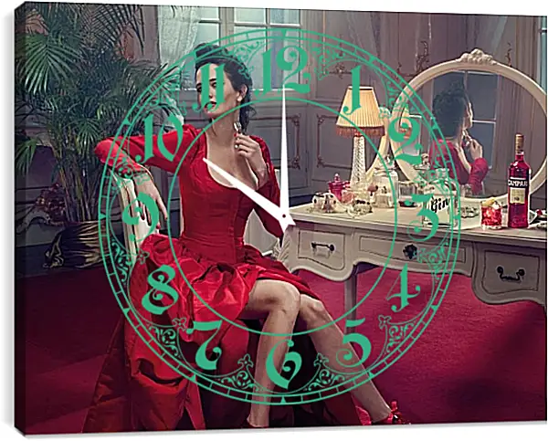 Часы картина - Ева Грин. Eva Green Часы картина - Ева Грин. Eva Green