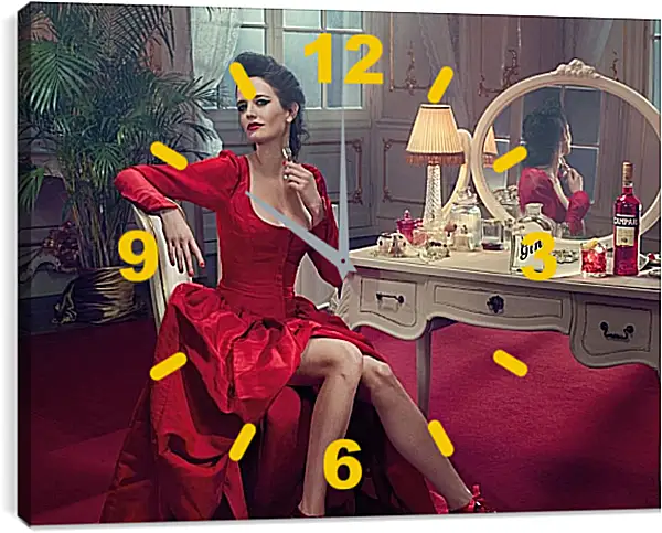 Часы картина - Ева Грин. Eva Green Часы картина - Ева Грин. Eva Green