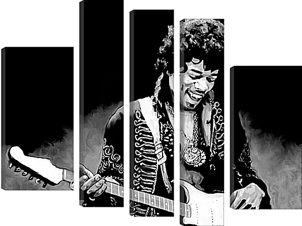 Модульная картина - Джими Хендрикс. Jimi Hendrix Модульная картина - Джими Хендрикс. Jimi Hendrix