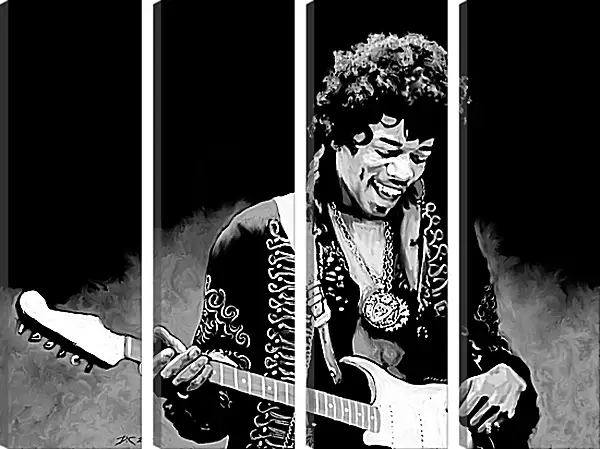 Модульная картина - Джими Хендрикс. Jimi Hendrix Модульная картина - Джими Хендрикс. Jimi Hendrix