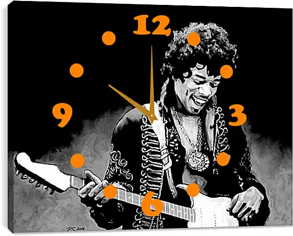 Часы картина - Джими Хендрикс. Jimi Hendrix Часы картина - Джими Хендрикс. Jimi Hendrix